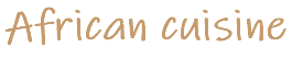African cuisine